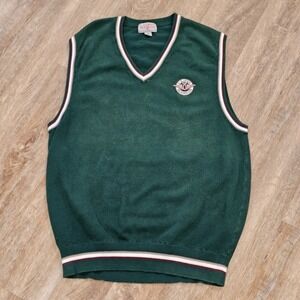 Vtg‎ Olympic Club Knit Sweater Vest Mens XXL Green Pullover 1998 U.S. Open Golf